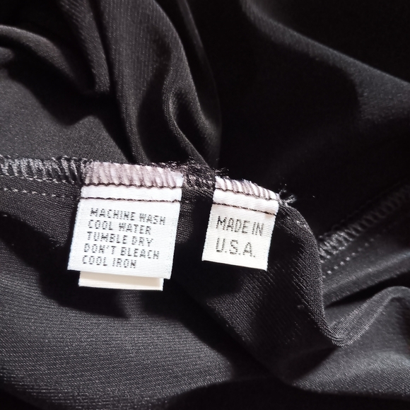 PLANET BY LAUREN G Black Stretch Jersey Open Front Waterfall Cardigan O/S - Picture 5 of 6